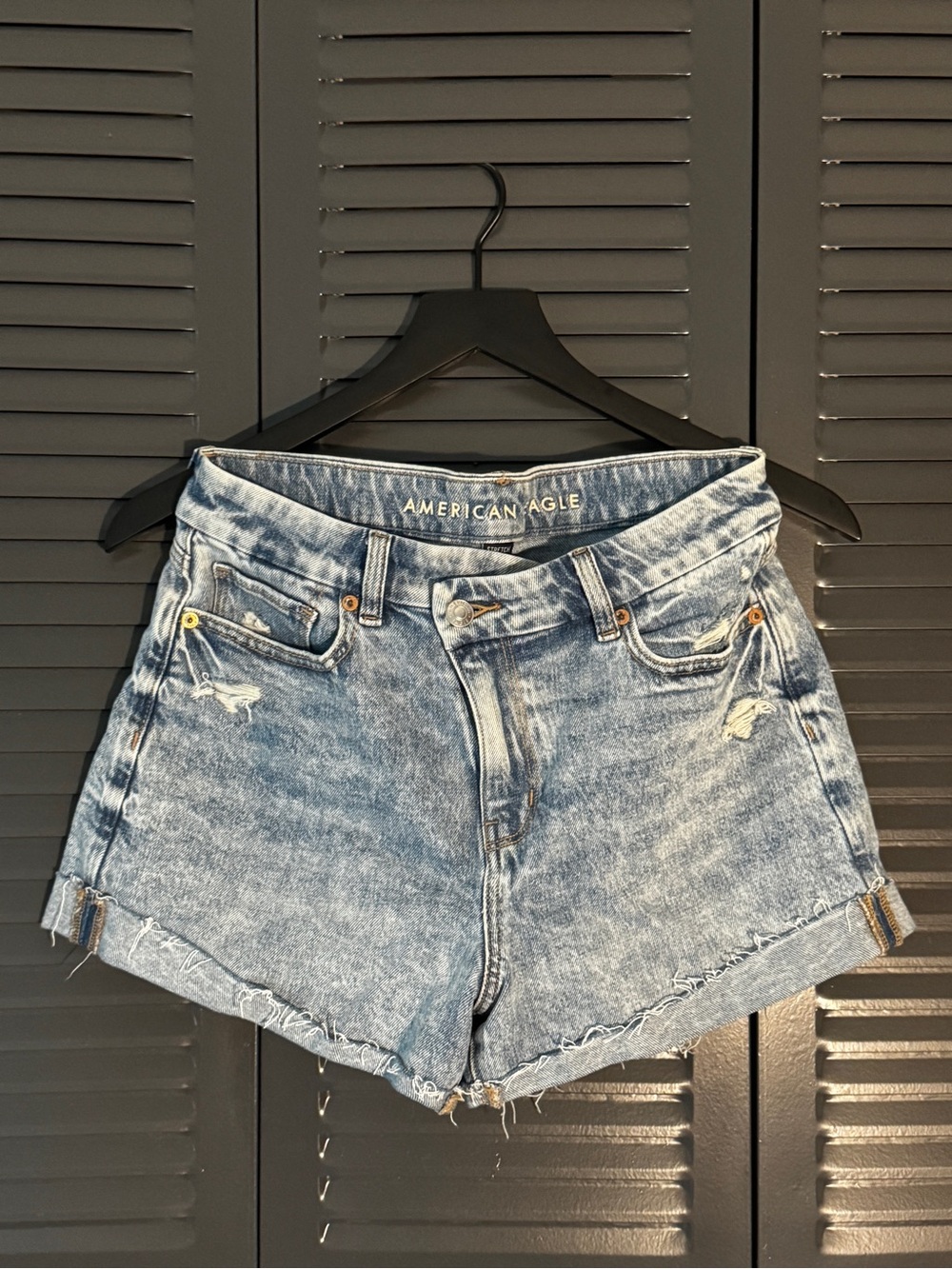 NWOT American Eagle Outfitters Light Wash Distressed Jean Shorts